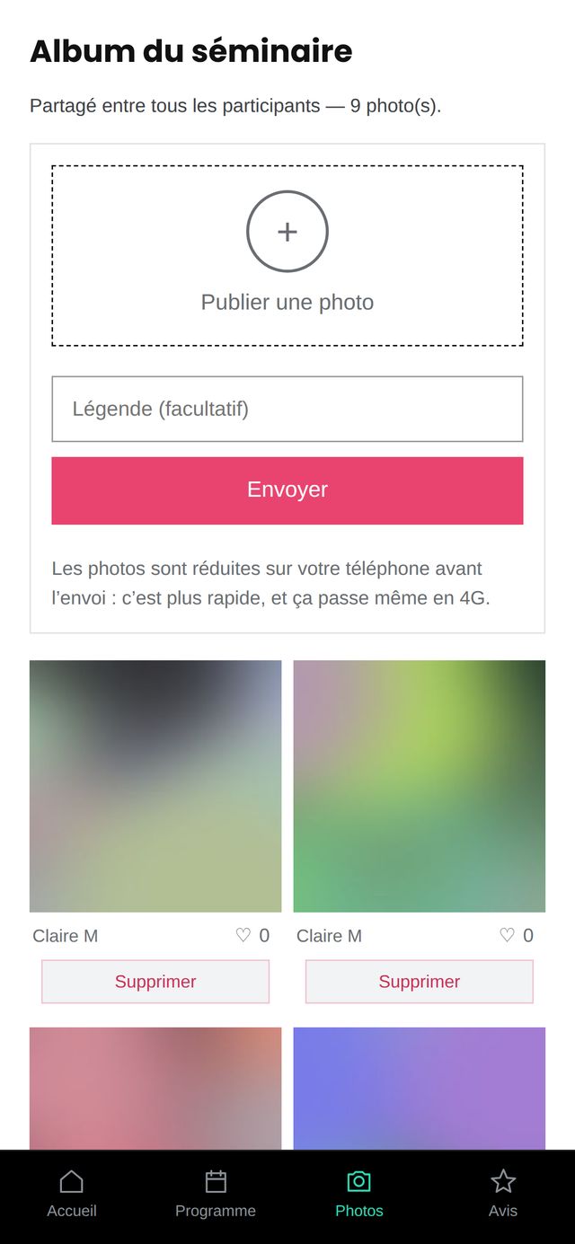 L’album photo, alimenté par tout le monde.